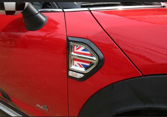 [ новый товар * быстрое решение ] Mini Cooper контрольно-измерительный прибор флаг боковой крыло указатель поворота стикер эпоксидный передний 4 листов F60 MINI COOPER