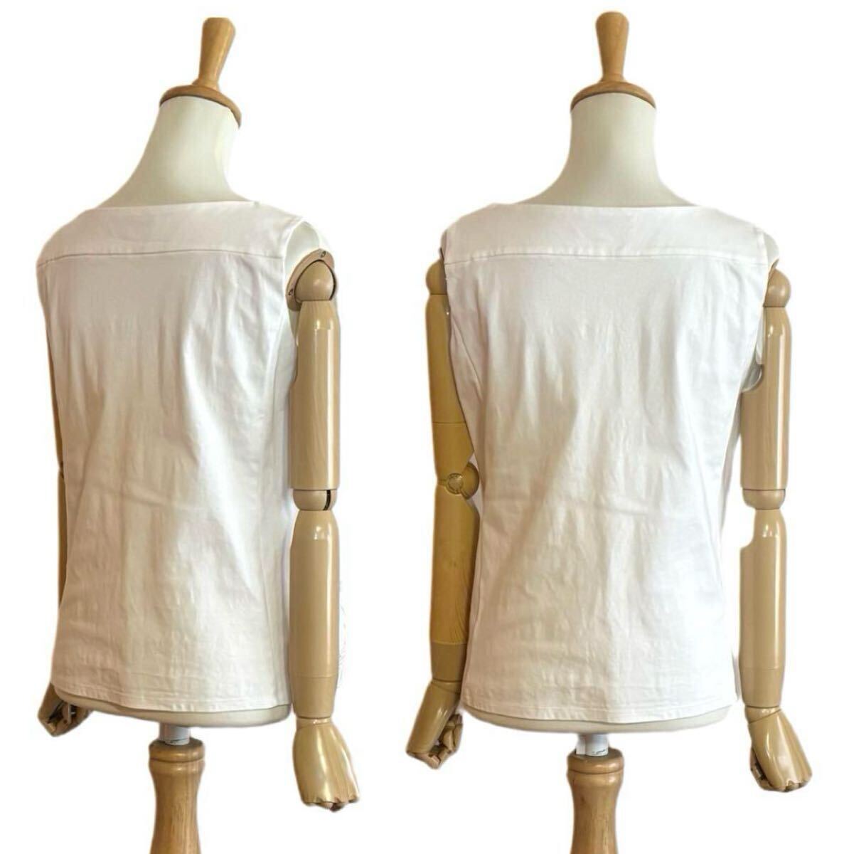 【NARACAMICIE】 大きいサイズ フロントレースノースリーブトップス_画像3