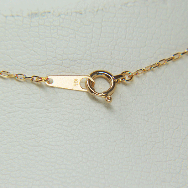 K18 マイクロパヴェ ハート ダイヤモンド ネックレス 0.06ct　美品　新品同様！！_画像7