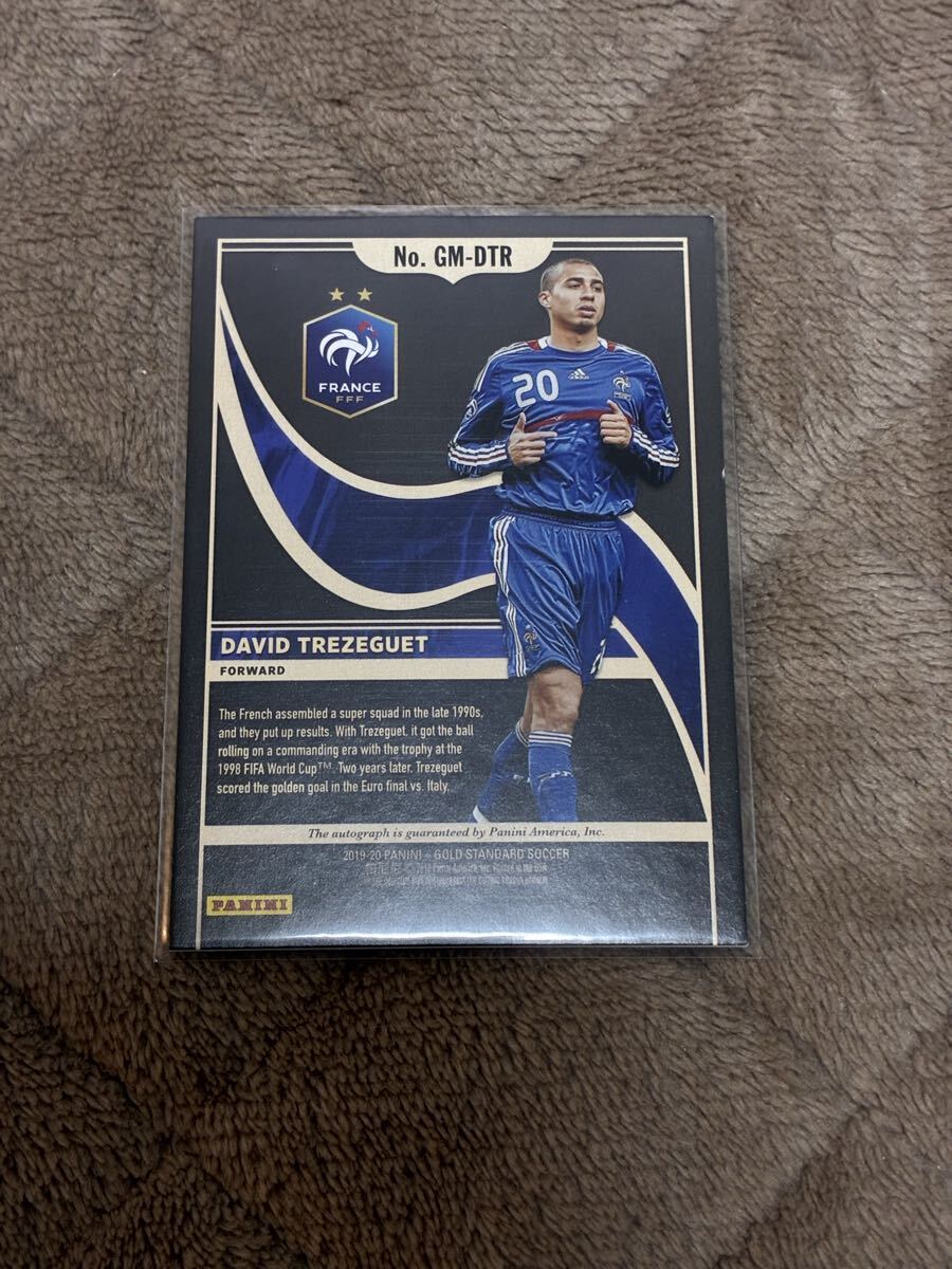 Panini Soccer Auto トレゼゲ　 直筆サインカード_画像2