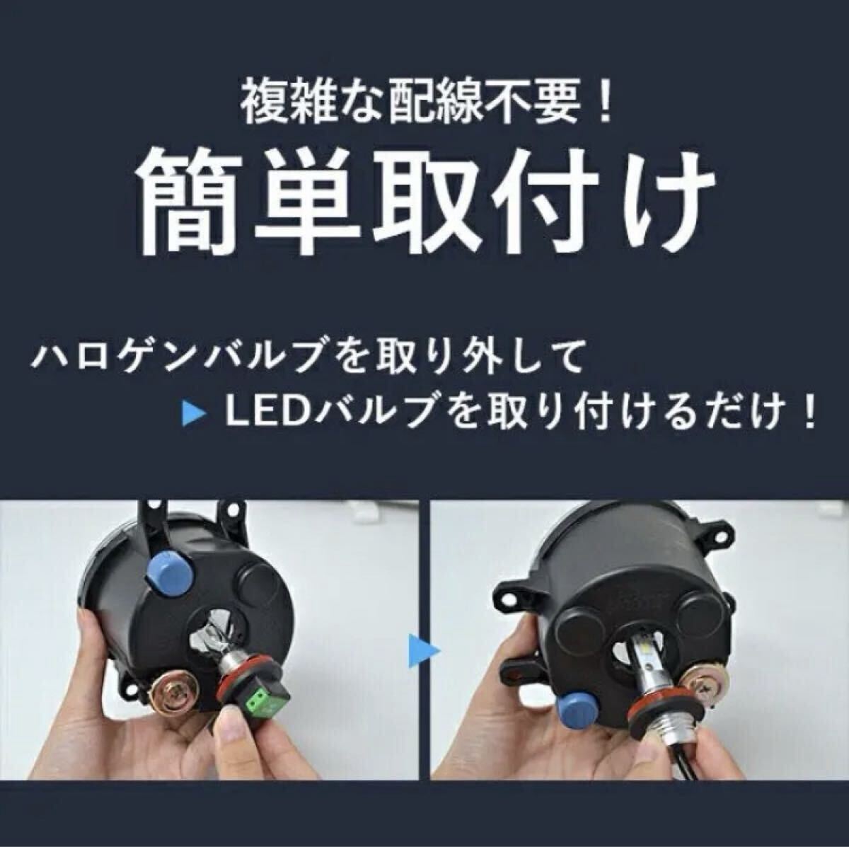 アルファード ヴェルファイア プリウス などに LED フォグ ヘッドライト H16 H8 H11 フォグ バルブ w_画像8