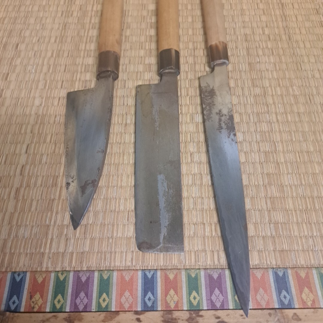 貞宗包丁３本セット　 柳刃包丁 和包丁 出刃包丁　A2 V1_画像3