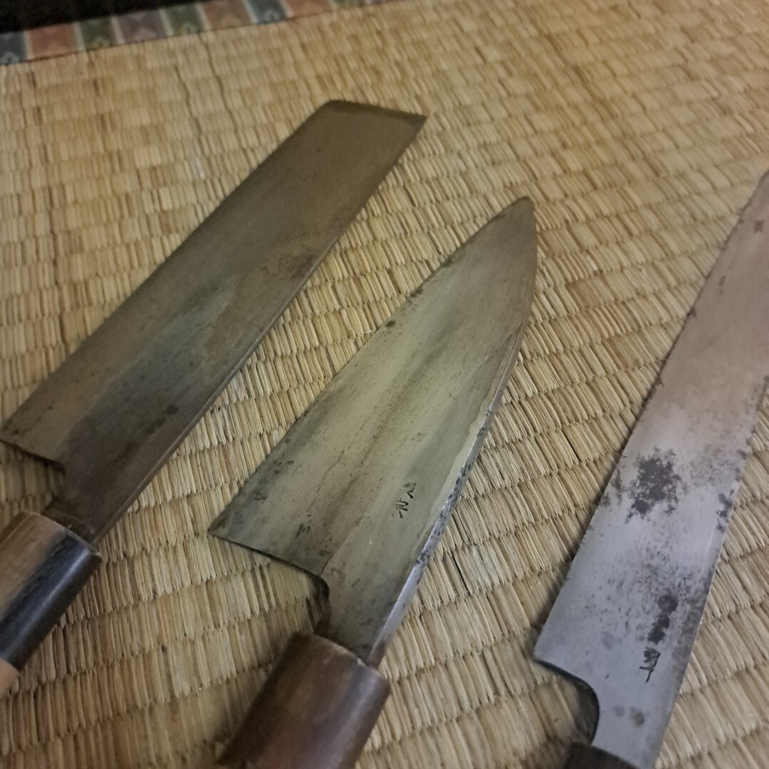 貞宗包丁３本セット　 柳刃包丁 和包丁 出刃包丁　A2 V1_画像8