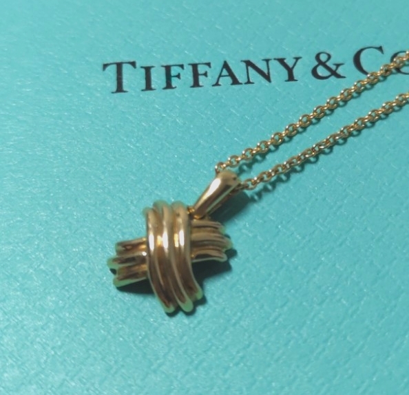Tiffany&Co  TIFFANY  ティファニー K18 シグネチャー ネックレス 750 ペンダント_画像7