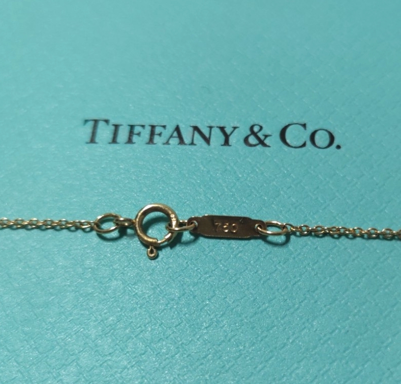 Tiffany&Co  TIFFANY  ティファニー K18 シグネチャー ネックレス 750 ペンダント_画像3
