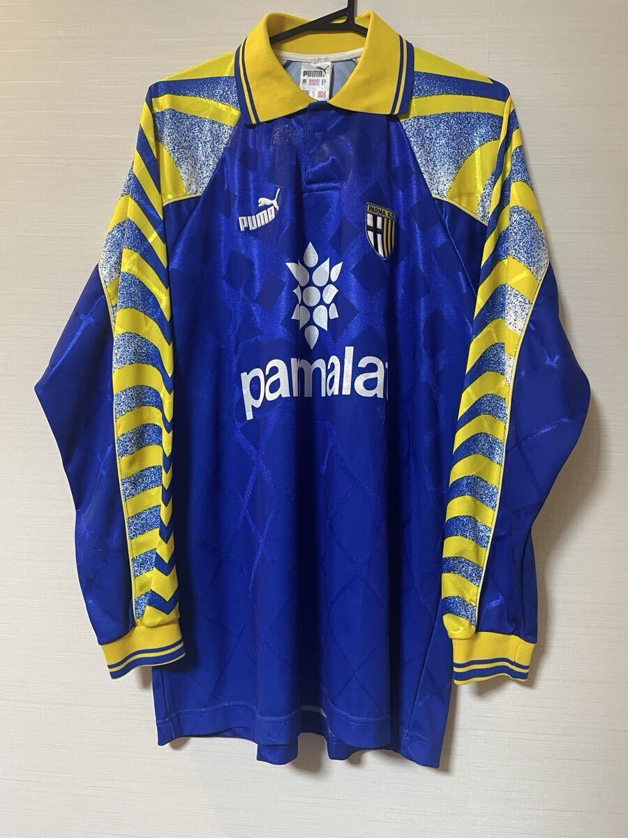 パルマ 95/96 3rd アウェイ ユニフォーム 長袖 Yahoo!オークション - 1円- パルマ 95-96 3rd 長袖ユニフォーム
