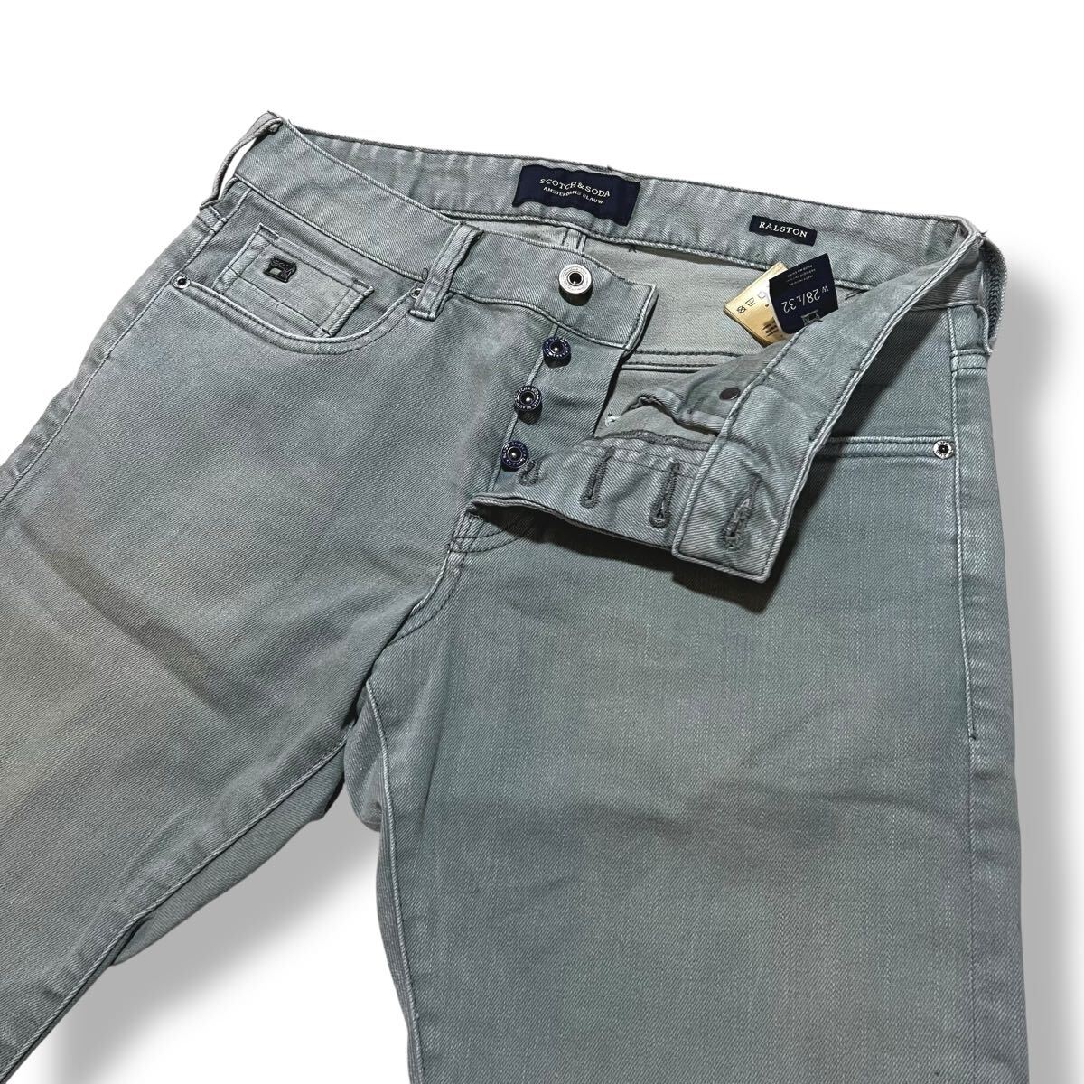 スコッチアンドソーダ RALSTON SLIM FIT テーパード ストレッチ デニム パンツ サイズ28 ストレッチジーンズ 細身デニム 人気モデル_画像1