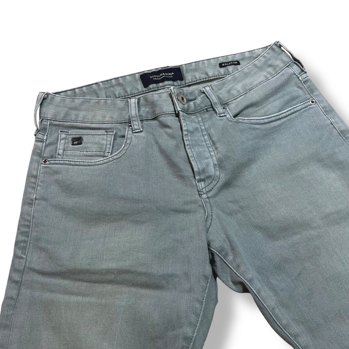スコッチアンドソーダ RALSTON SLIM FIT テーパード ストレッチ デニム パンツ サイズ28 ストレッチジーンズ 細身デニム 人気モデル_画像4