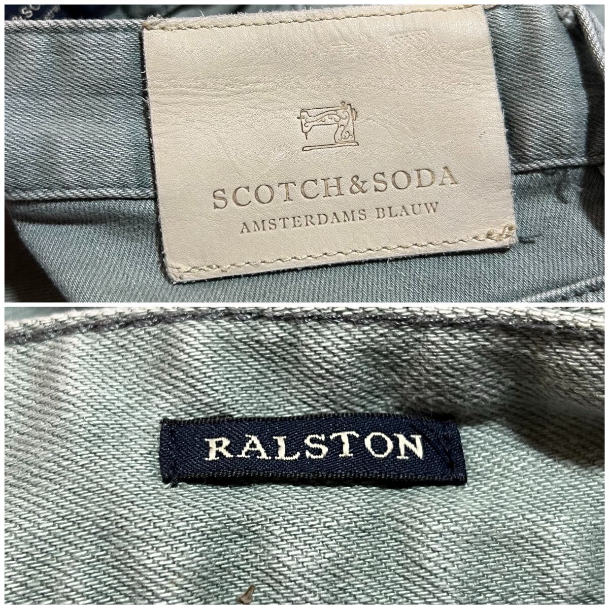 スコッチアンドソーダ RALSTON SLIM FIT テーパード ストレッチ デニム パンツ サイズ28 ストレッチジーンズ 細身デニム 人気モデル_画像6