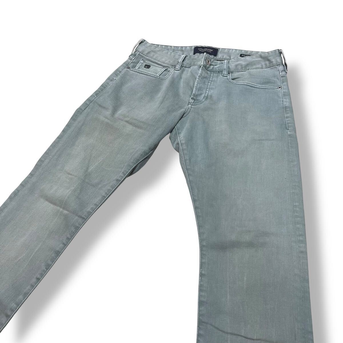 スコッチアンドソーダ RALSTON SLIM FIT テーパード ストレッチ デニム パンツ サイズ28 ストレッチジーンズ 細身デニム 人気モデル_画像7