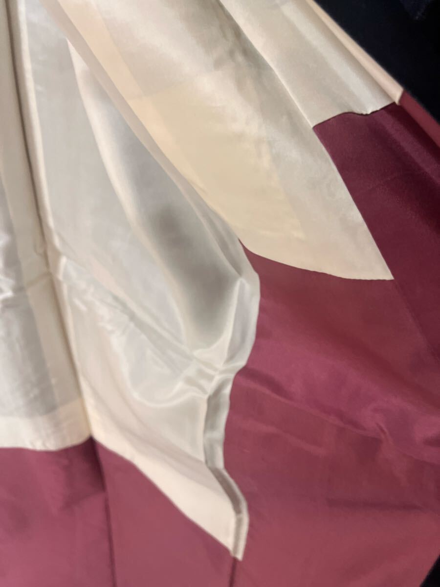 逸品 大島紬 大丸タグ付き 著物 著丈169cm 濃紺色 小紋 正絹 伝統(tǒng)織物
