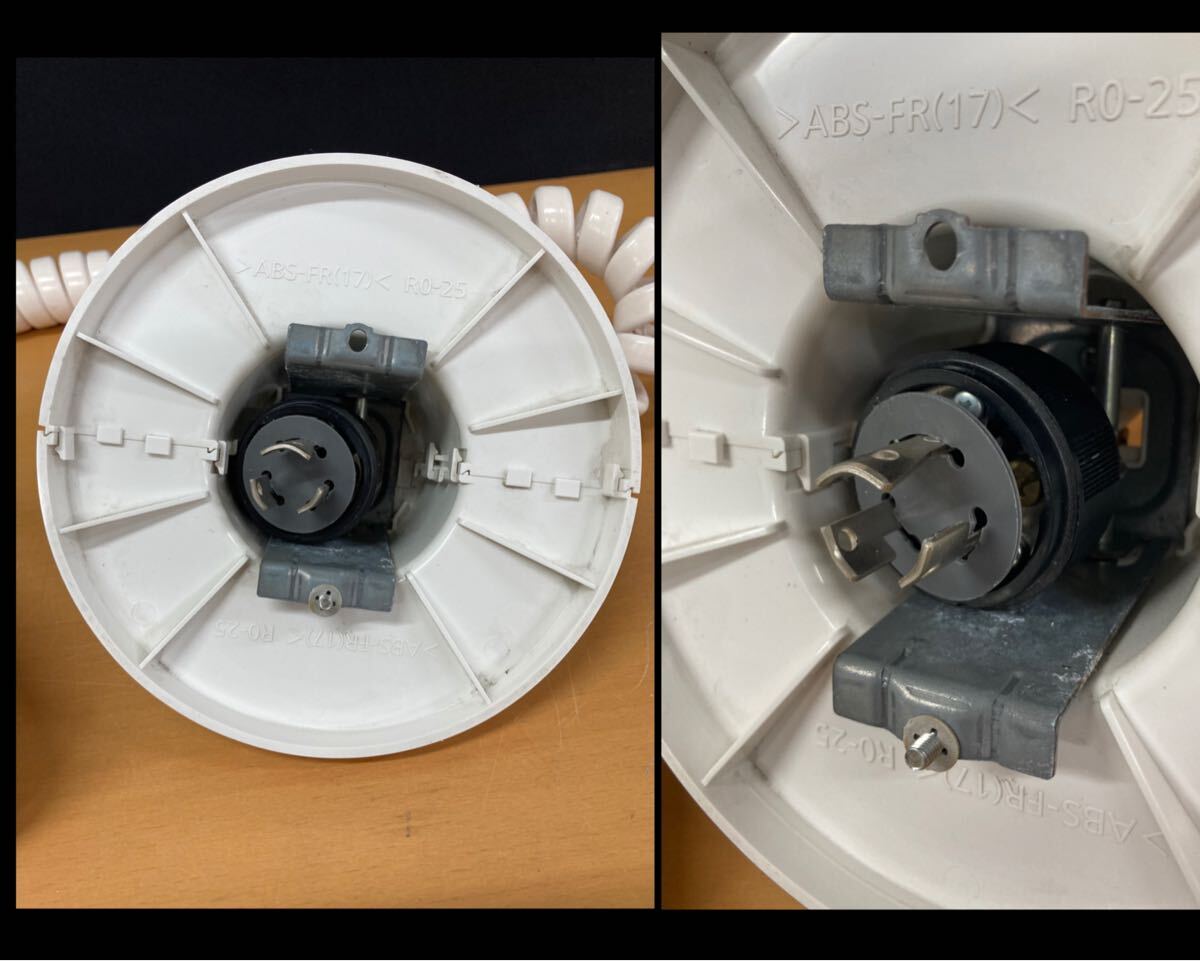 堀) Panasonic 抜け止め接地 リーラーコンセント WG878281W 接地2P15A引掛キャップ付 1.8m パナソニック 15A125V (250620 10-4)_画像9