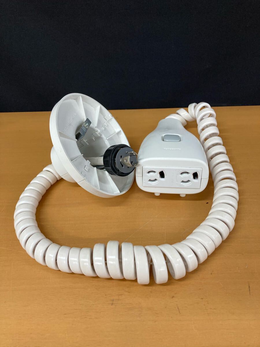 堀) Panasonic 抜け止め接地 リーラーコンセント WG878281W 接地2P15A引掛キャップ付 1.8m パナソニック 15A125V (250620 10-4)_画像2
