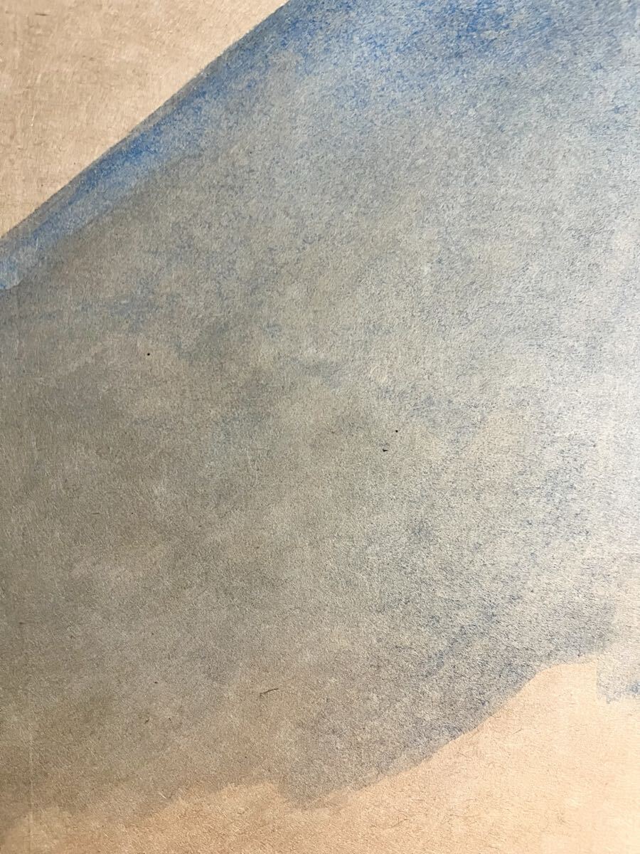 【真作】【S8】竹内栖鳳「富士」紙本 肉筆 合箱 風景画 山水図 絵画 掛軸 明治-昭和時代前期の日本画家 京都の人 師: 幸野楳嶺_画像6