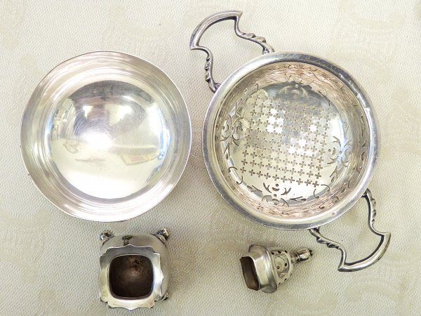 7436 希少☆ MAPPIN & WEBB アンティーク ソルト & ペッパー 調味料入れ 他 PRINCES PLATE 銀 英国王室御用達 マッピン＆ウェッブ_画像6