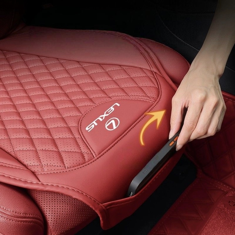 新作 レクサス 車用シートカバーセット シートクッション ナッパ革+記憶綿 前座席用座布団1枚+座席の背もたれ1枚★5色選択★_画像6