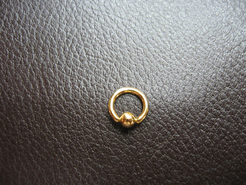 GOLDカラー金色316SS?リング１４G８ｍｍ3ｍｍ　251005