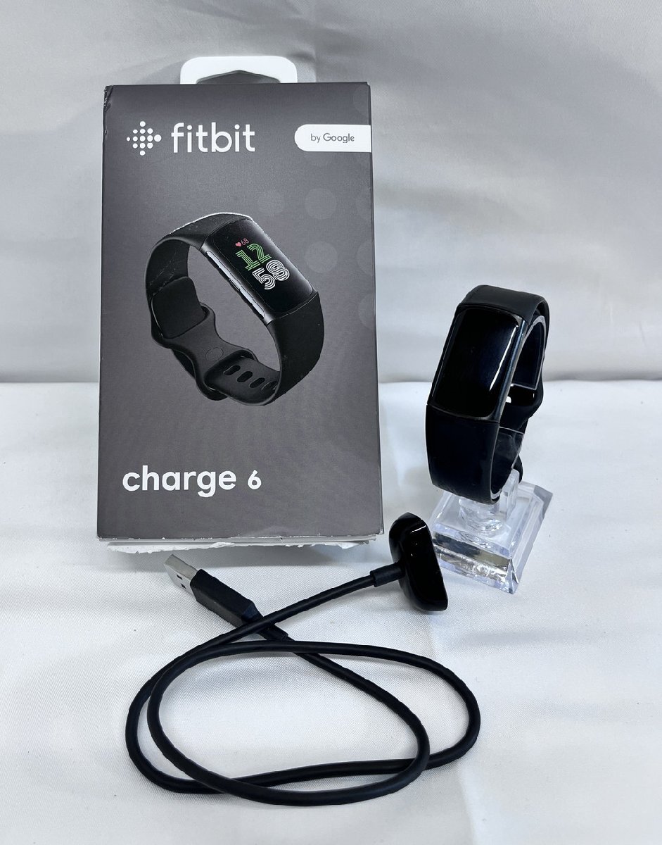 [6PM012]1 иен старт Fitbit Charge6 by Google Fit bit смарт-часы наручные часы G3MP5 цифровой черный рабочее состояние подтверждено 