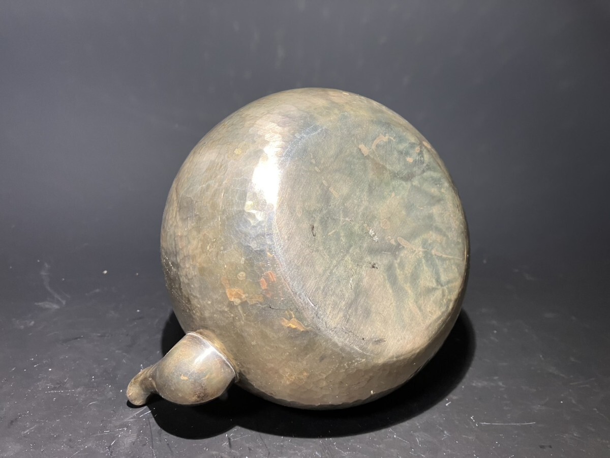 純銀　純銀製 銀瓶 湯沸 茶道具　重さ395g_画像8