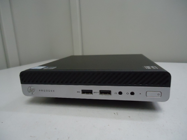 6791★HP ProDesk 400 G4 DM Core i3-8100T 小型 SSD/無 メモリ/8GB BIOS確認_画像1