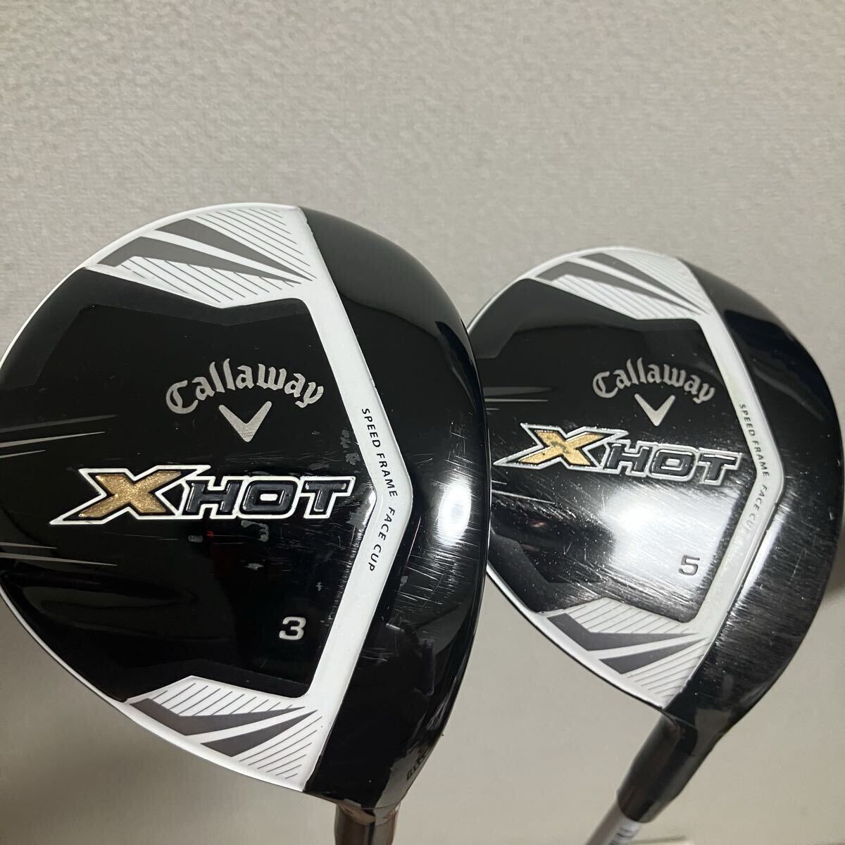 【グリップ新品】キャロウェイ X HOT フェアウェイウッドセット 3w.5w./クリーニング済 フレックスSRの画像5
