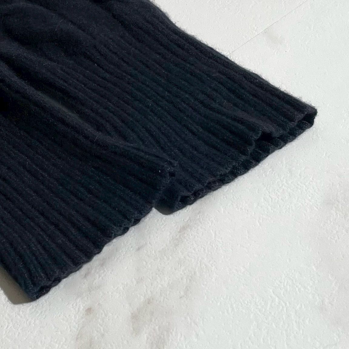 【美品/人気】Loro Piana ロロピアーナ ベビーカシミヤ100% メンズ ケーブルニット プルオーバー ネイビー 48 L相当 イタリア製 紺_画像5