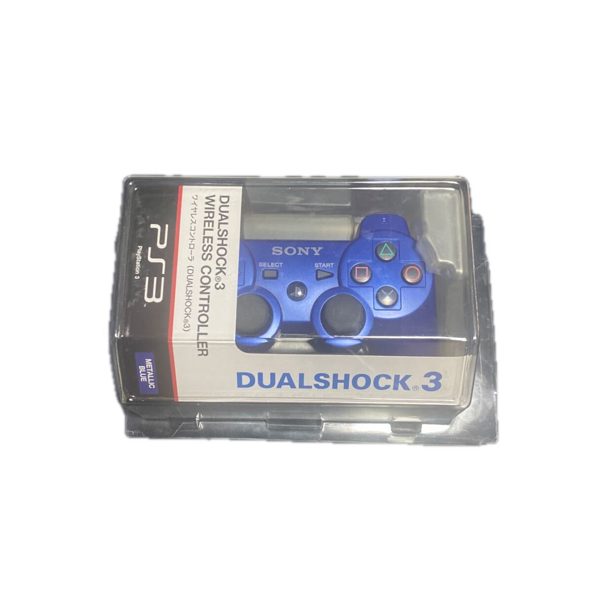 PS3 ワイヤレスコントローラ DUALSHOCK 3 メタリック・ブルー CECH-ZC2JMB SONY ソニー デュアルショック3 送料無料_画像1