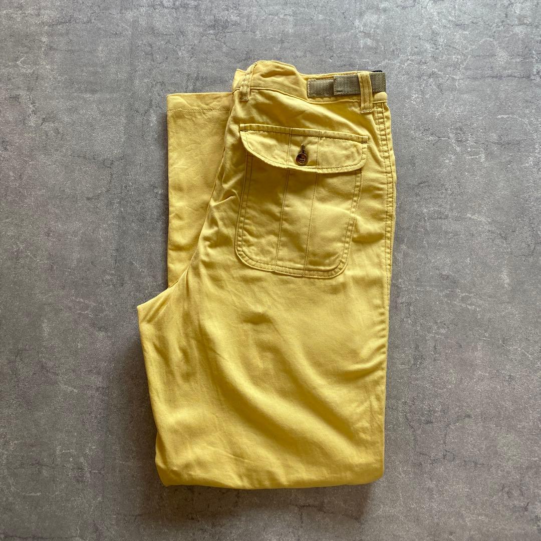 SINA COVA ゴルフパンツ　カーゴ　イエロー　W84cm Lサイズ相当_画像1