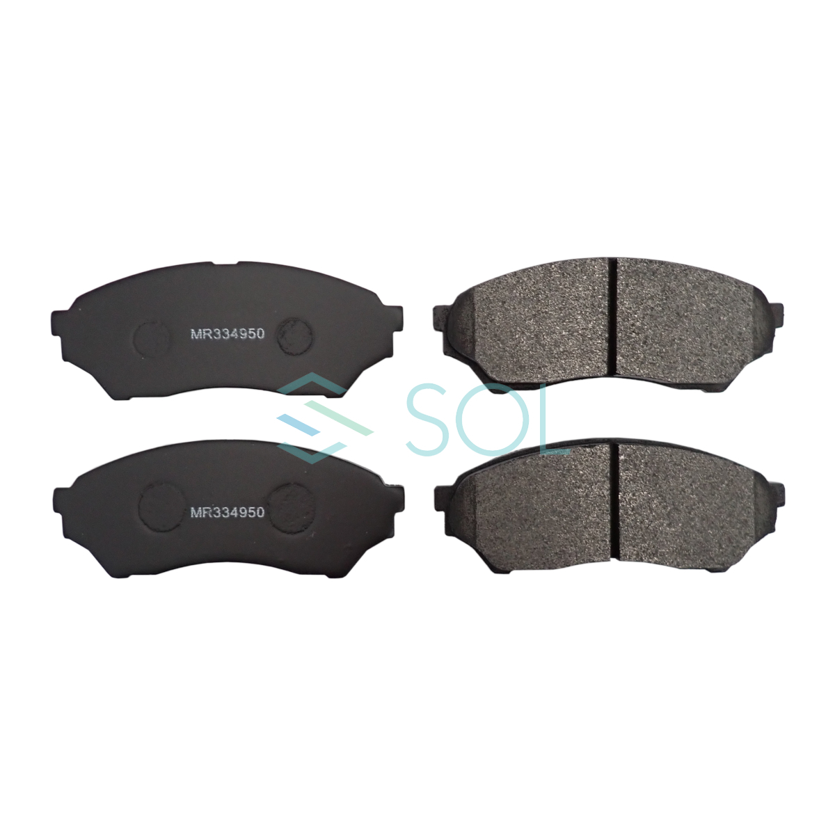 HAPAD 三菱 パジェロ ミニ H58A フロント ブレーキパッド ディスクパッド 左右セット MR334950 MR334953 18時まで即日出荷_画像2