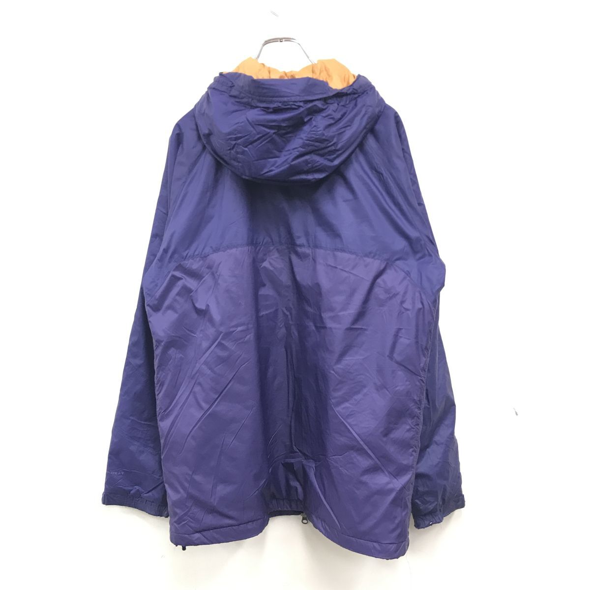 2O1393-R-N◆Columbia コロンビア ジップアップ中綿パーカー◆サイズXL メンズ 紳士 アウター 秋冬 防寒 パープル アウトドア ナイロン_画像4