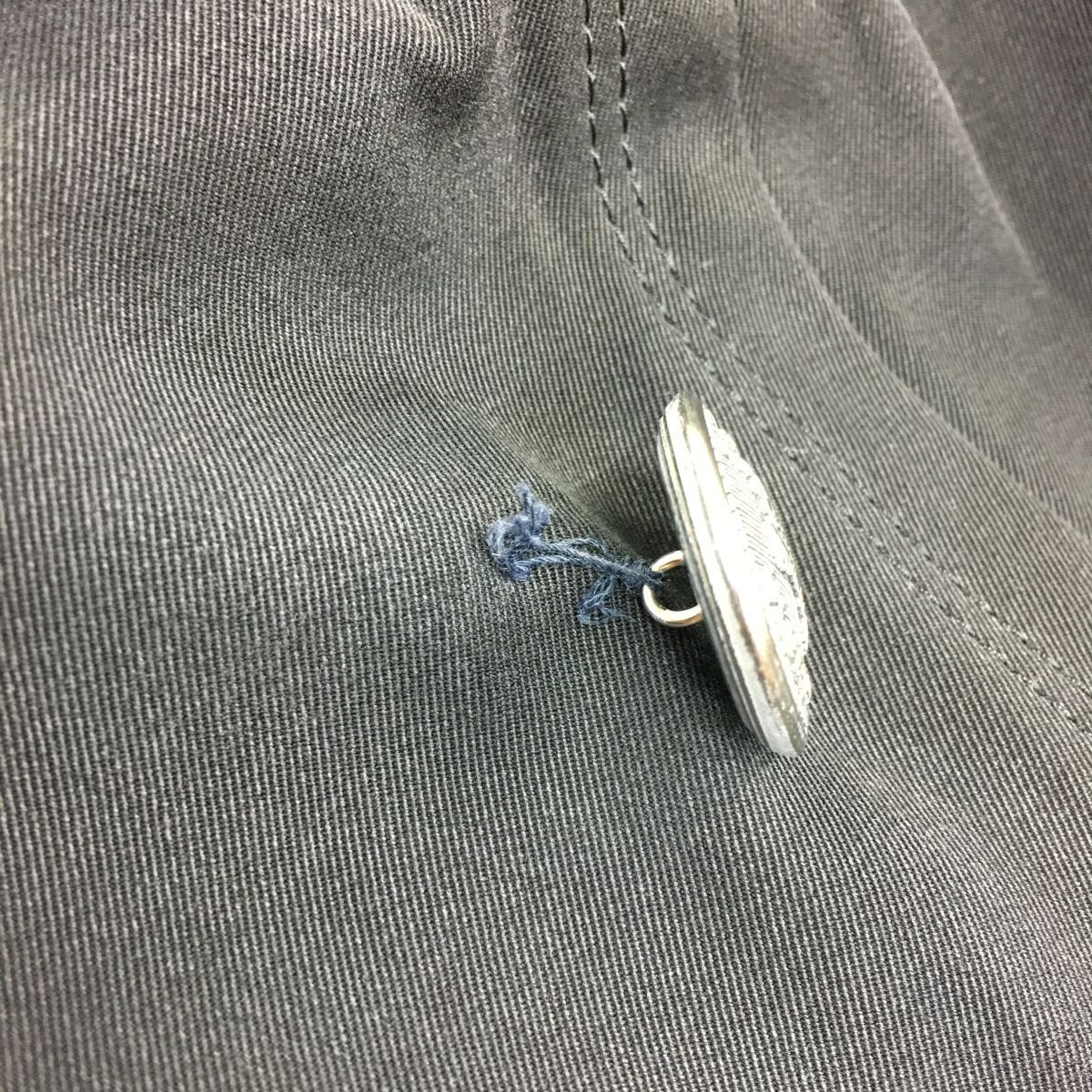 2O2582-U◆BURBERRY BLUE LABEL バーバリーブルーレーベル トレンチコート プリーツ バーバリーチェック 無地◆size36 黒 ブラック_画像8