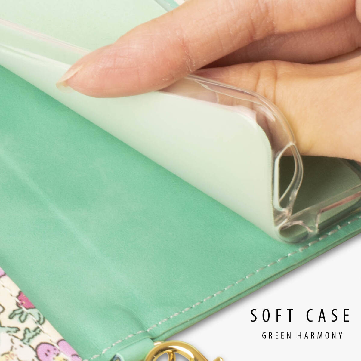 処分 Sense3 ケース 手帳型 緑 グリーン かわいい おしゃれ 花柄 shv48 SHV45 SH-02M SH-M12 SH-RM12 カバー 人気 安い スマホケース はな_画像7