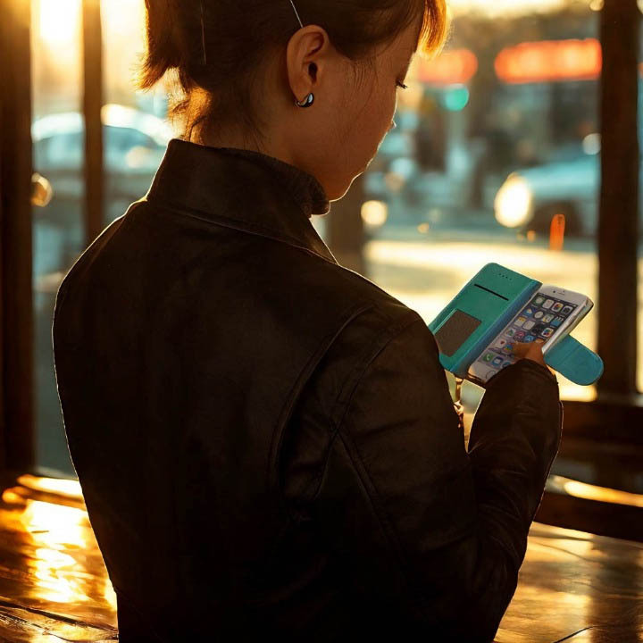 「 処分 2個セット 」HUAWEI P30 lite ケース 手帳型 おしゃれ P30lite HWU36 HWV33 緑 グリーン コンチ 可愛い ミラー 鏡 ストラップ 安い_画像9