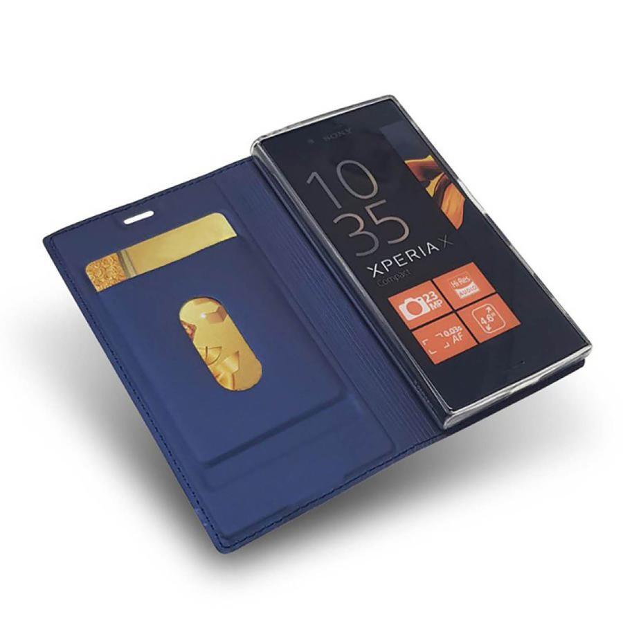 「 処分 ２個セット 」 最終処分 Xperia XZs SO03J SOV35 602SO ケース 手帳型 シンプル 薄型 カバー 青 紺 ネイビー 黒 ブラック 送料無料_画像2