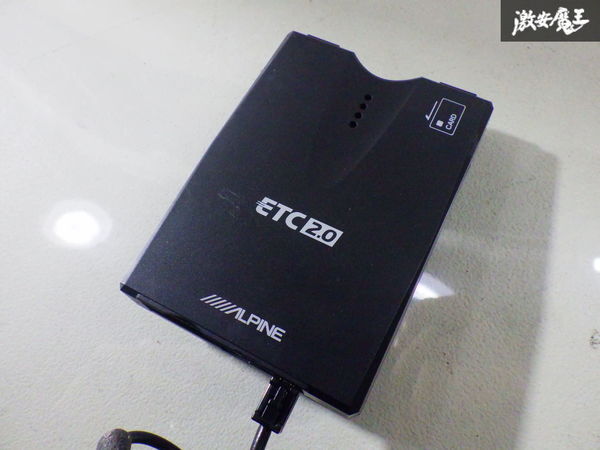 【保証付】 ALPINE アルパイン 2.0 ETC アンテナ分離型 車載器 HCE-B110 本体のみ 激安魔王 パーツ 棚_画像6
