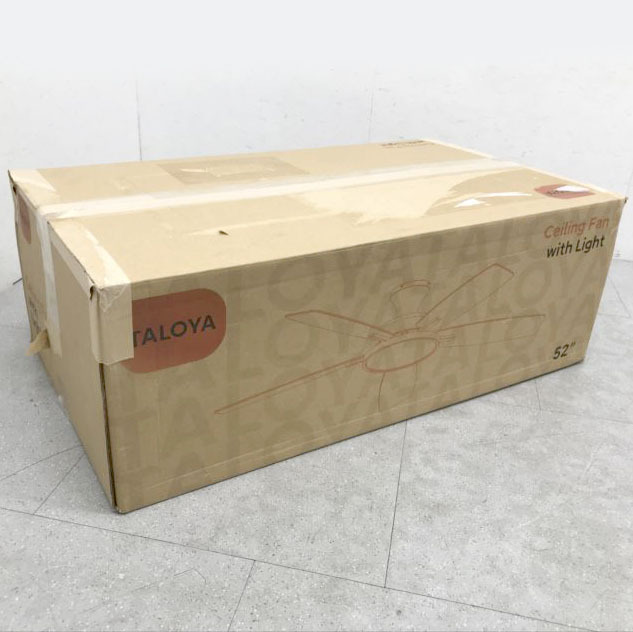 D8199YO ◆1010_2凹【アウトレット品】シーリングファンライト 10～12畳 Taloya TLY52-WE-5X-T5-J 調光 調色未使用 空調 照明器具_画像2