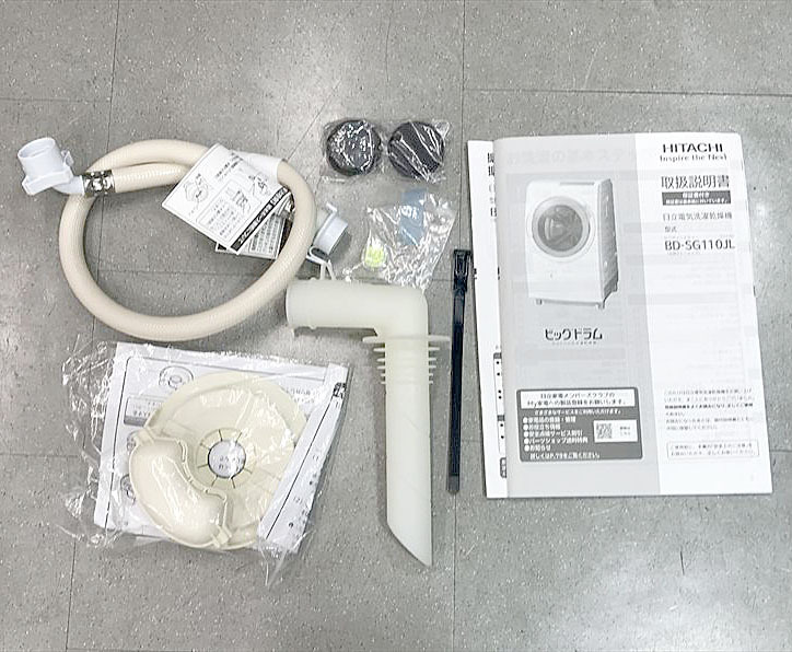 D8175NU 90日保証！【美品】ドラム式洗濯乾燥機 洗濯11kg 乾燥6kg 左開き 日立 BD-SG110JL(W) 24年製 家電 洗乾 洗濯機_画像2