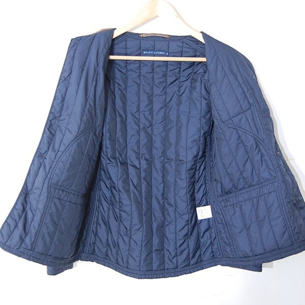 ラルフローレン RALPH LAUREN■中綿ジャケット　襟コーデュロイ■11■ネイビー系 ※NK5408287_画像4