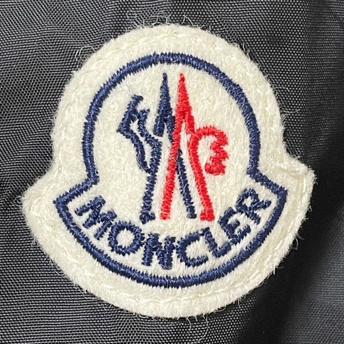 未使用 MONCLER GRIMPEURS モンクレール ジャケット ナイロン パーカー 4 正規品 モンクレールジャパン フード ブラックトリコロール_画像5