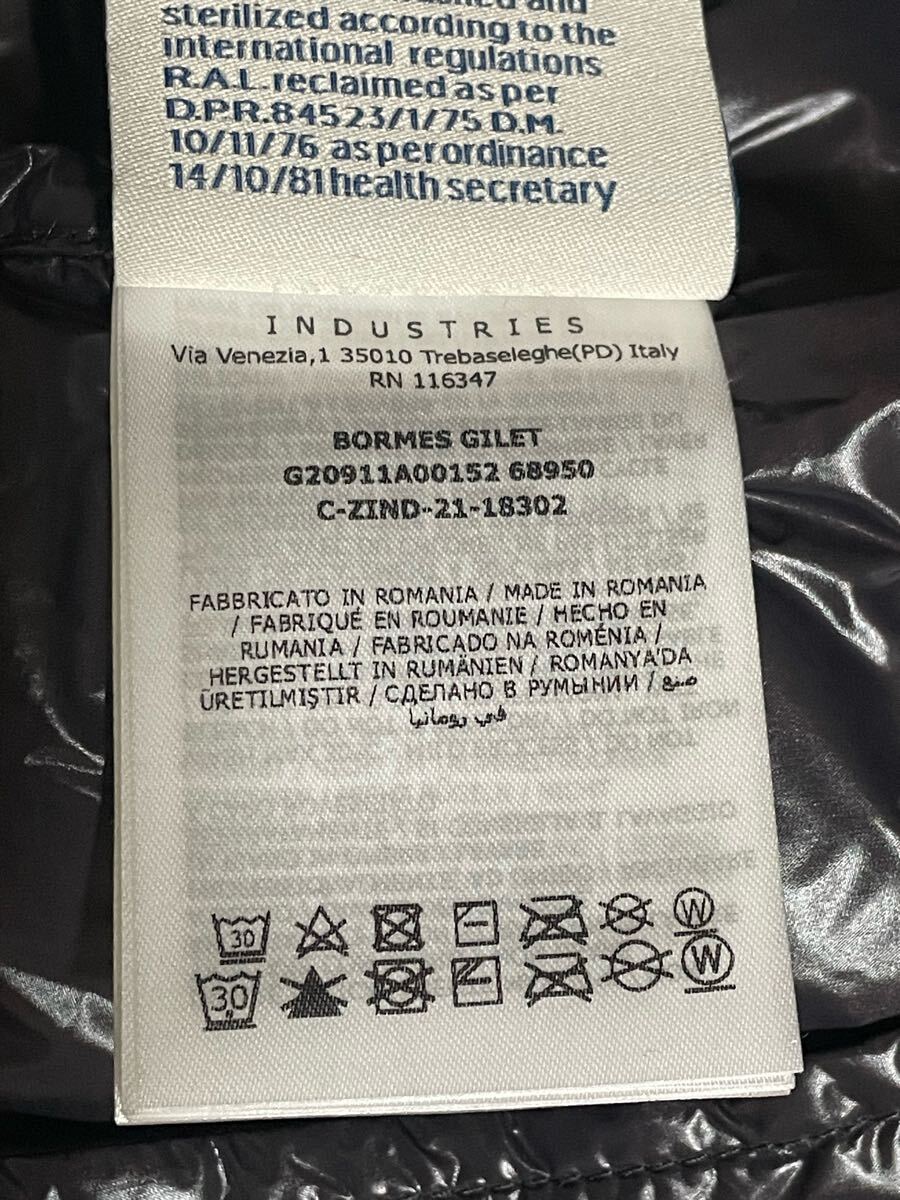 未使用 MONCLER BORMES GILET 2 ブラック ダウンベスト モンクレール フード ダウン ベスト ジャケット モンクレールジャパン 黒_画像7