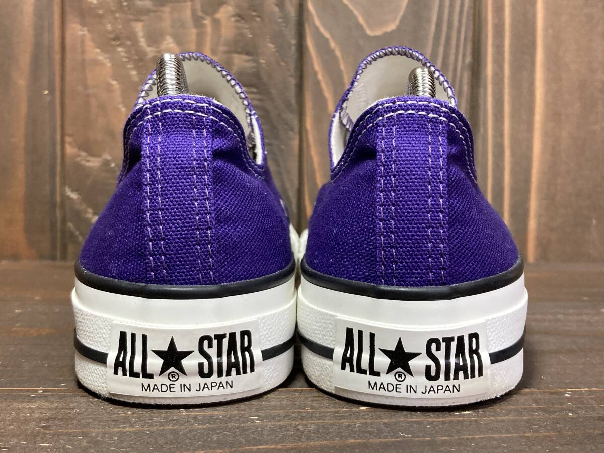 ★CONVERSE コンバース 日本製 ALL STAR オールスター Lo 紫 パープル 25.0cm 美品 Used 検 ローカット チャック テイラー CT70_画像5