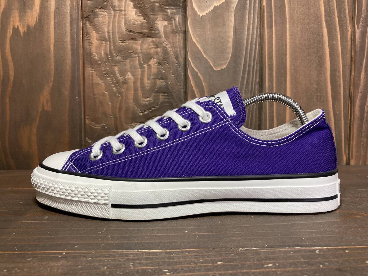 ★CONVERSE コンバース 日本製 ALL STAR オールスター Lo 紫 パープル 25.0cm 美品 Used 検 ローカット チャック テイラー CT70_画像7