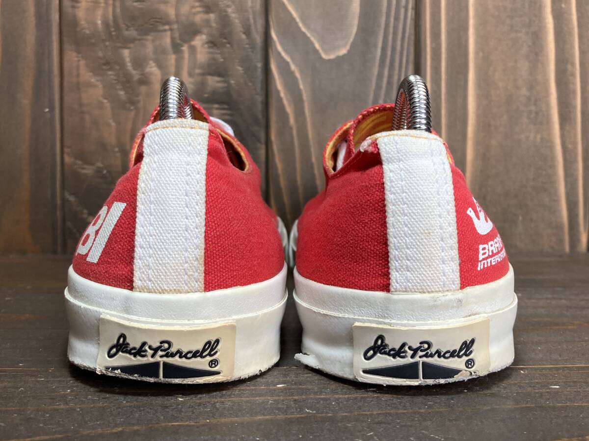 ★Converse コンバース × BRANIFF コラボ JACK PURCELL ジャック パーセル 赤 レッド 7.5インチ 26.0cm Used 検 ブラニフ カートコバーン_画像5