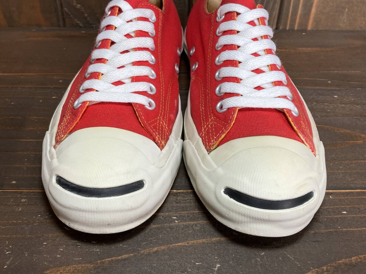 ★Converse コンバース × BRANIFF コラボ JACK PURCELL ジャック パーセル 赤 レッド 7.5インチ 26.0cm Used 検 ブラニフ カートコバーン_画像4