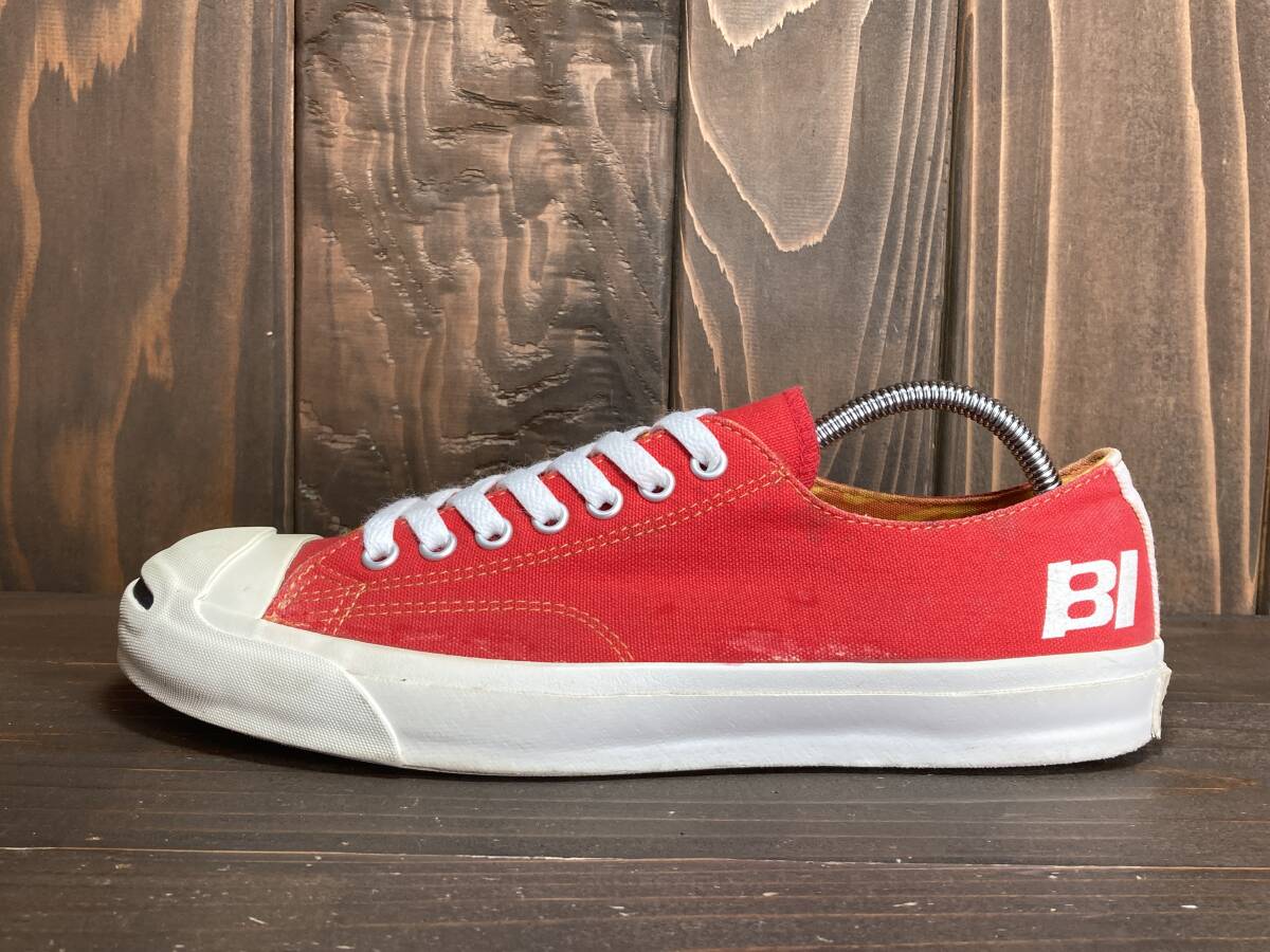 ★Converse コンバース × BRANIFF コラボ JACK PURCELL ジャック パーセル 赤 レッド 7.5インチ 26.0cm Used 検 ブラニフ カートコバーン_画像7