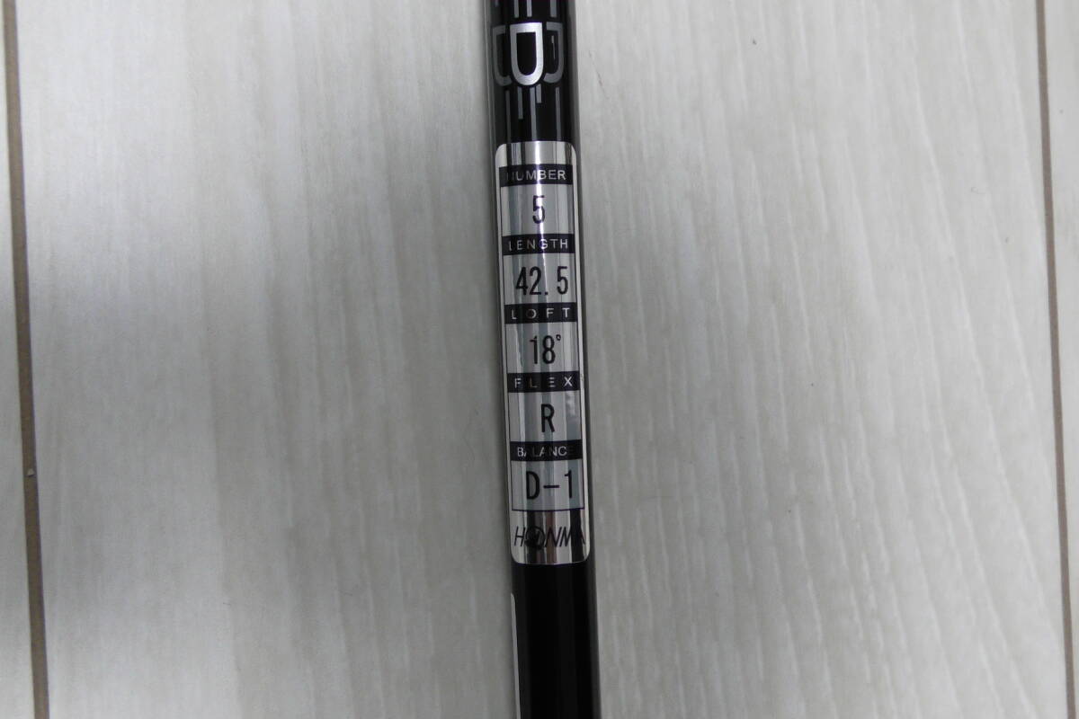 新品 送料無料 ホンマ ツアーワールド GS 5W(18°) R SPEED TUNED 48 (定価:38,500円) 本間 HONMA FW_画像10