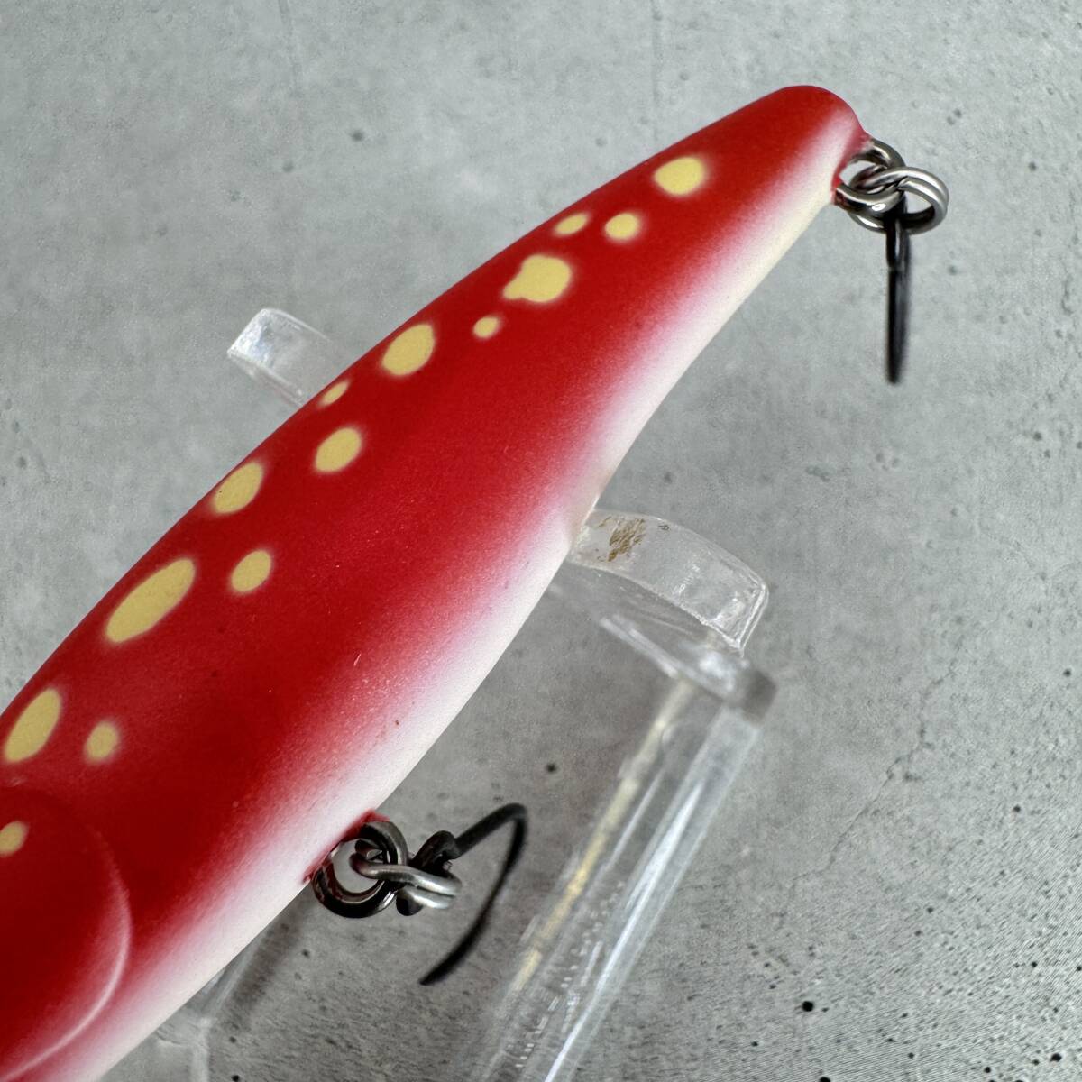 ■ハルシオンシステムHAL■月虫66MD(浮) ぶちぶちレッド /管釣りエリアトラウトミノーイング/_画像7