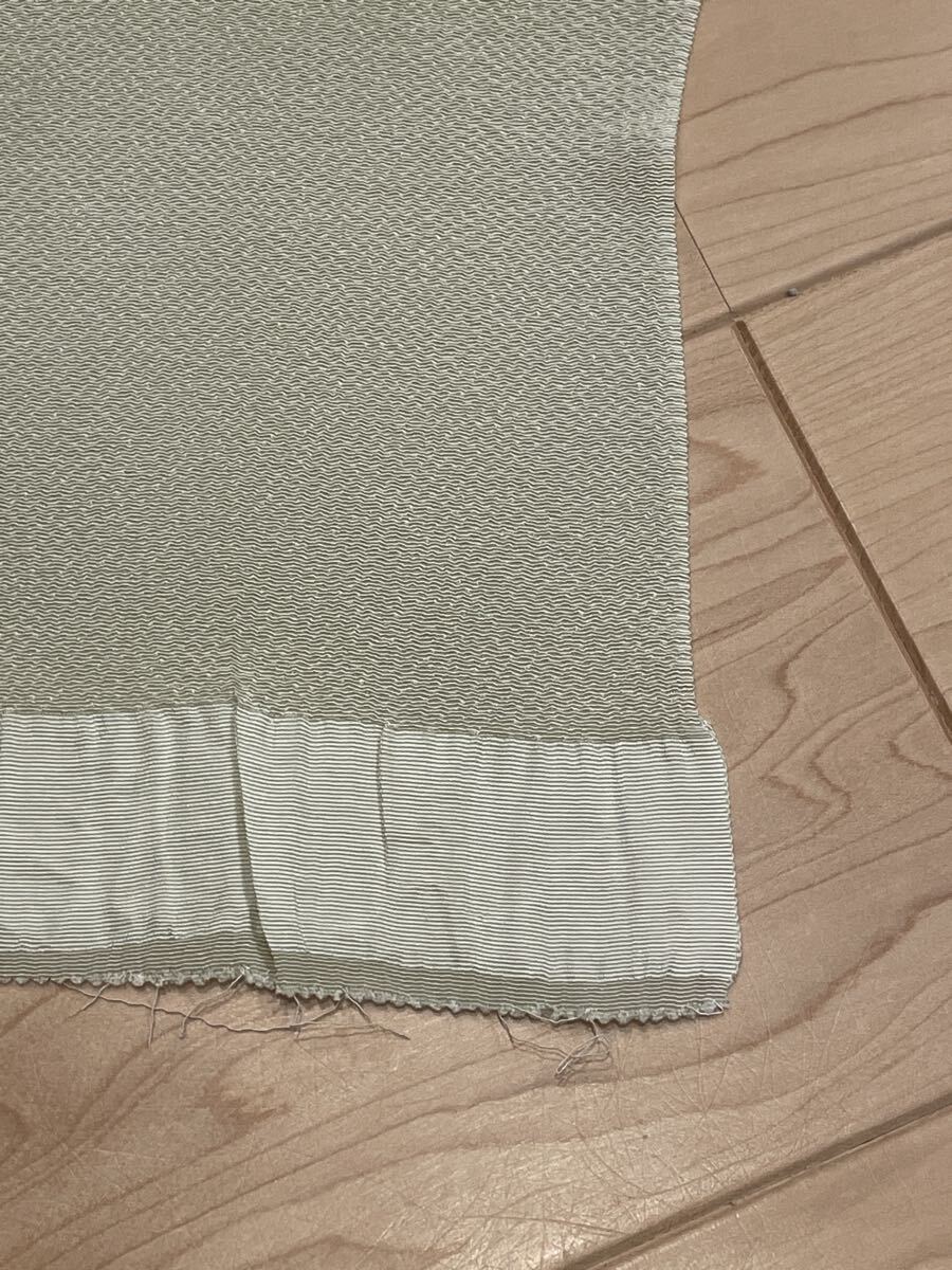 小間物きむら 17 帯揚げ 鬼シボ 金彩 薄卵と洗柿と柳鼠 セミフォーマルまで_画像5