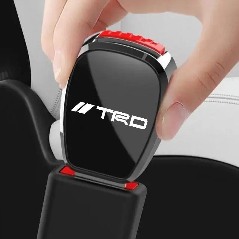 2個セット TRD トヨタ TOYOTA シートベルト エクステンダー 延長 バックル ワンプッシュボタン ブラック 黒 GR SPORT nn_画像6