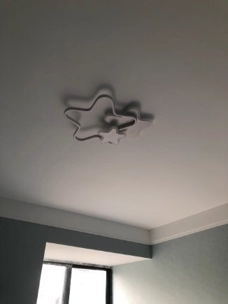 1円 シーリングライト LED 引掛け対応 工事不要 北欧 可愛い 子供部屋 星 12畳 電気 照明器具 インテリア 寝室 リビング 電球色 zchw0063_画像2